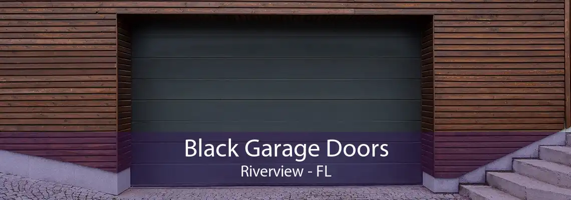 Black Garage Doors Riverview - FL