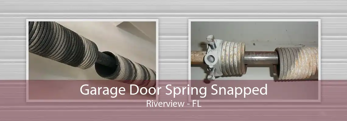 Garage Door Spring Snapped Riverview - FL